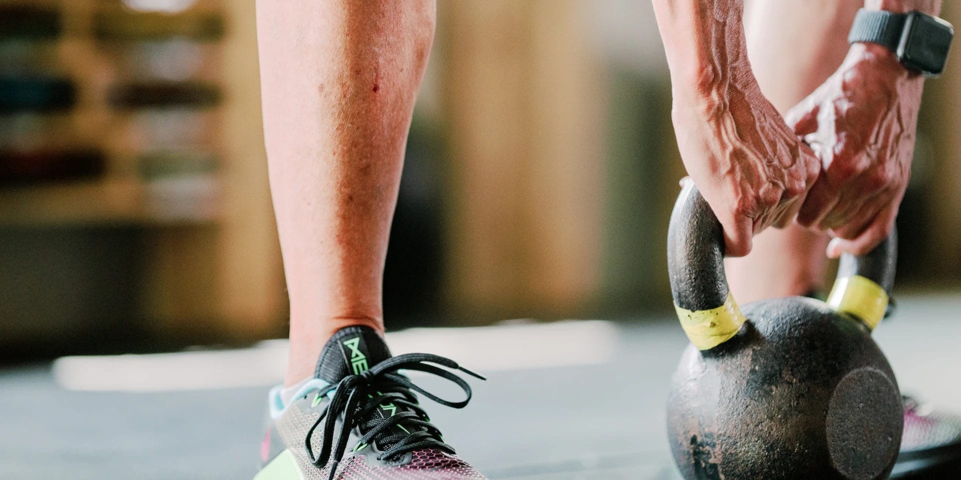 Kettlebell lift at Iron City Biomechanics